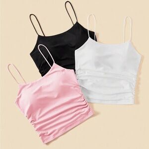 Women's Pink Spaghetti Strap Top